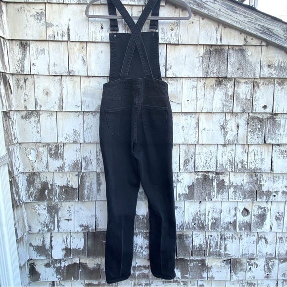Madewell Cross Back Black Denim Overalls - Picture 6 of 8